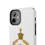 Golden Lion Emblem Tough iPhone series white SPOKE  Case -قاب گوشی آیفون طرح نشان شاهنشاهی پهلوی