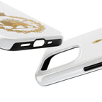 Golden Lion Emblem Tough iPhone series white SPOKE  Case -قاب گوشی آیفون طرح نشان شاهنشاهی پهلوی