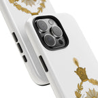 Golden Lion Emblem Tough iPhone series white SPOKE  Case -قاب گوشی آیفون طرح نشان شاهنشاهی پهلوی
