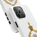 Golden Lion Emblem Tough iPhone series white SPOKE  Case -قاب گوشی آیفون طرح نشان شاهنشاهی پهلوی
