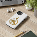 Golden Lion Emblem Tough iPhone series white SPOKE  Case -قاب گوشی آیفون طرح نشان شاهنشاهی پهلوی