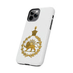 Golden Lion Emblem Tough iPhone series white SPOKE  Case -قاب گوشی آیفون طرح نشان شاهنشاهی پهلوی