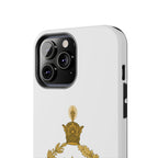 Golden Lion Emblem Tough iPhone series white SPOKE  Case -قاب گوشی آیفون طرح نشان شاهنشاهی پهلوی